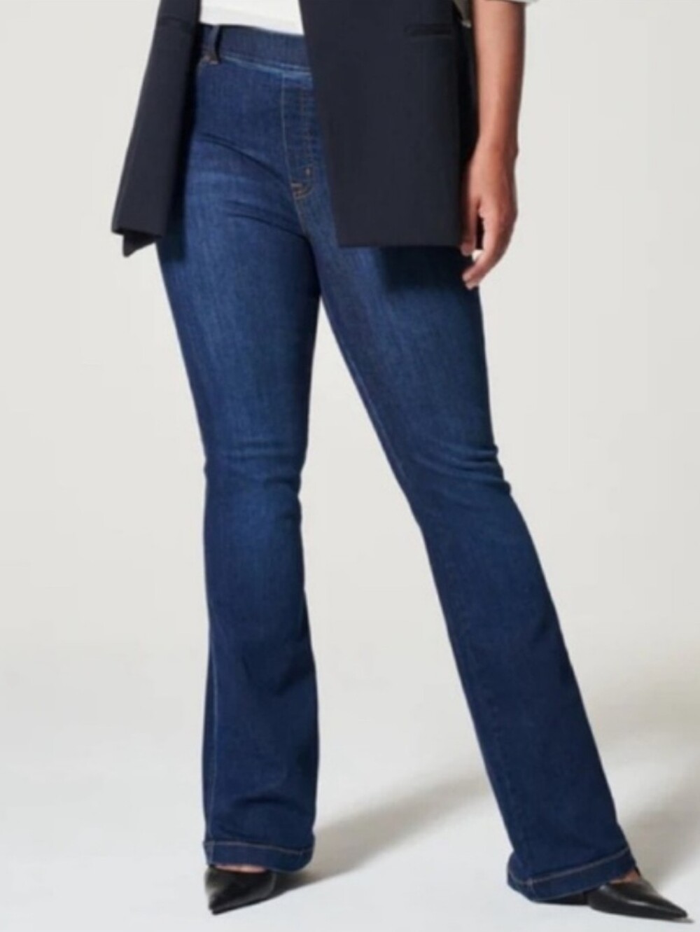 Spanx Flare Jeans Midnight Shade Size 1X NWT